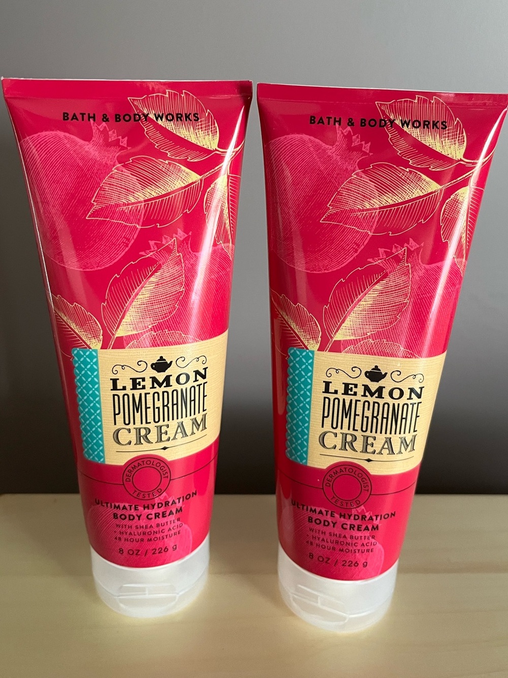 Two New Bath & Body Works Lemon Pomegranate Cream Body Creams Retired Scent